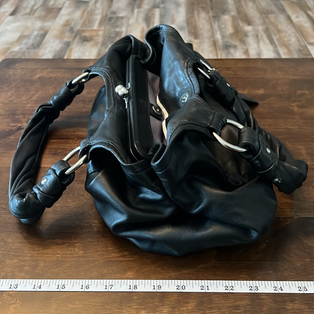 Coach black purse with duster bag - Picture 5 of 10